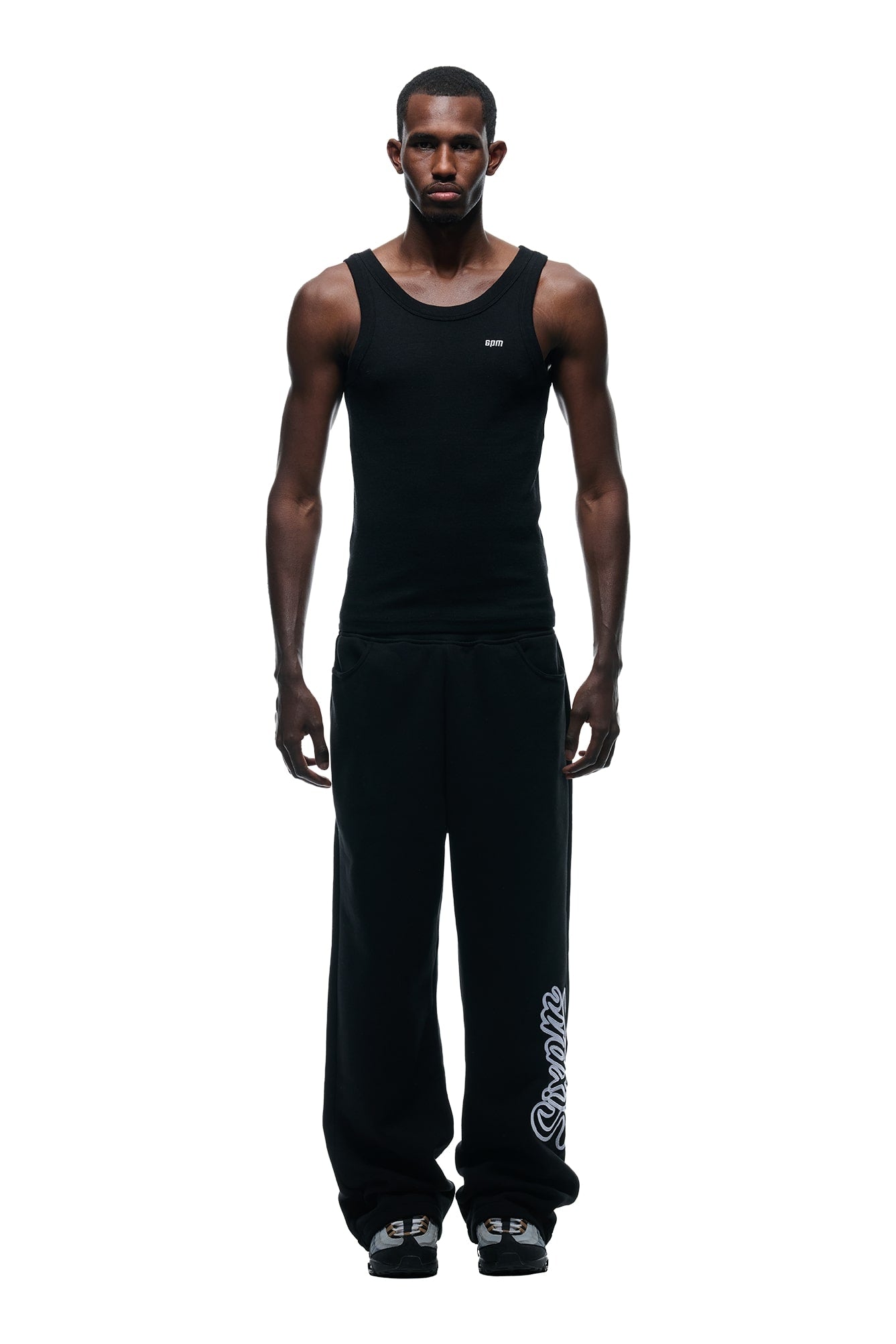 WAVE LOGO OPEN LEG BLACK