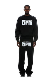 RECORDS CREWNECK BLACK